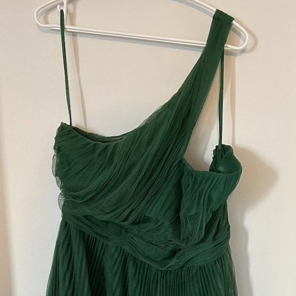 Green midi prom dress - Picture 2 of 5